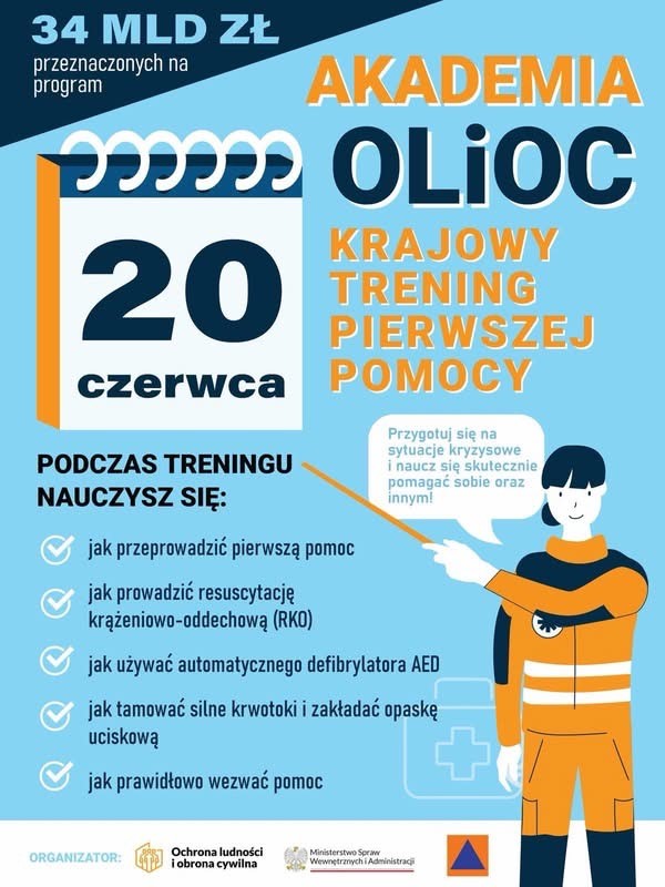 KRAJOWY TRENING PIERWSZEJ POMOCY AKADEMII OCHRONY LUDNOŚCI I OBRONY CYWILNEJ KRAJOWY TRENING PIERWSZEJ POMOCY AKADEMII OCHRONY LUDNOŚCI I OBRONY CYWILNEJ